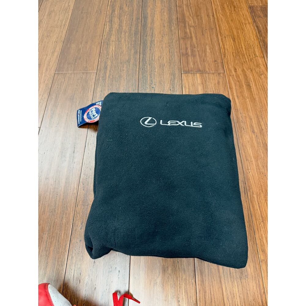 Lexus branded fleece Blanket BLACK NWT